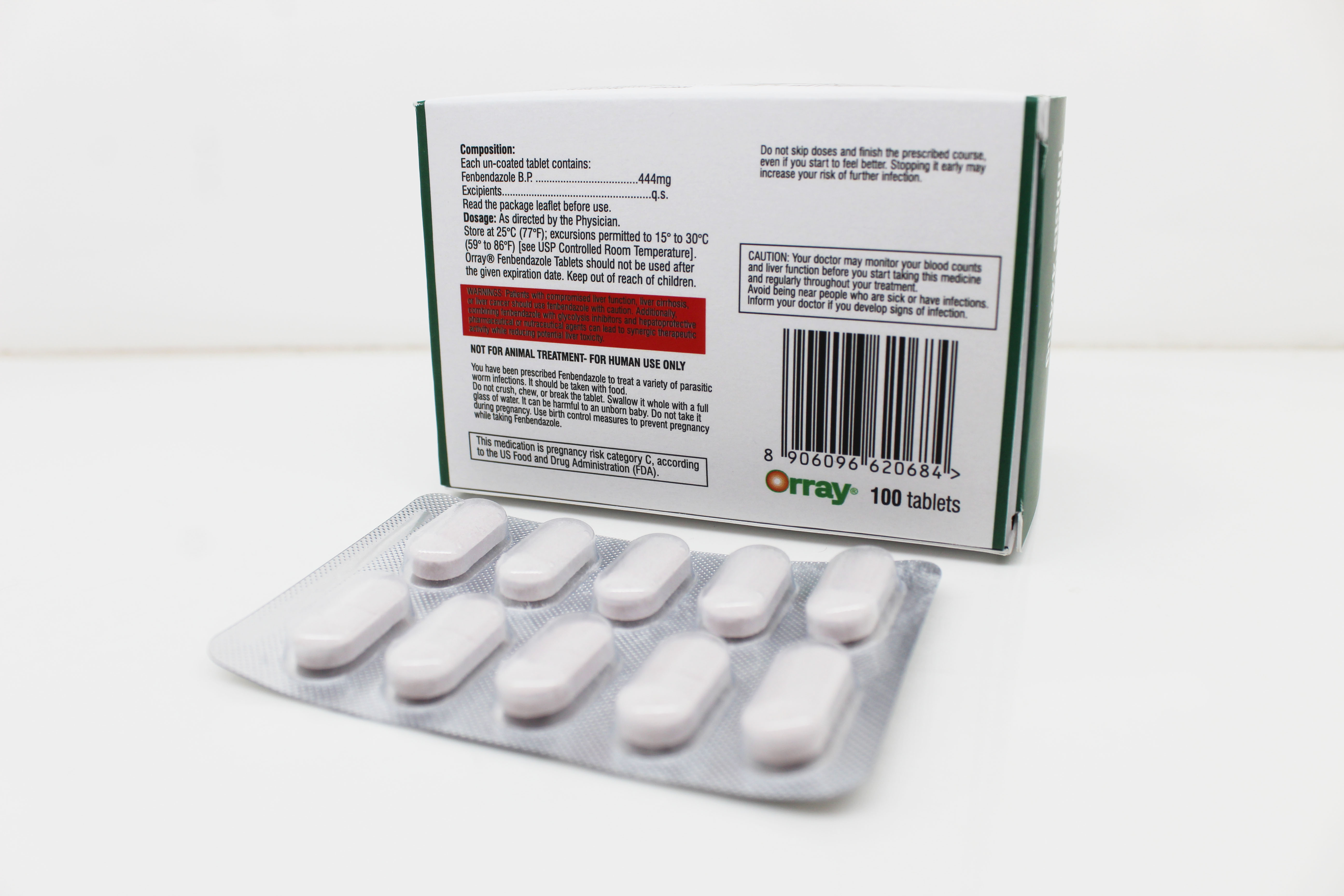 Fenbendazole Tablets 444mg - Fenbendazole Tablets 444mg Manufacturers & Exporters manufactured by Taj Pharma India for global export